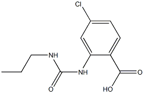 4-chloro-2-[(propylcarbamoyl)amino]benzoic acid 结构式