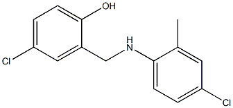 4-chloro-2-{[(4-chloro-2-methylphenyl)amino]methyl}phenol 结构式