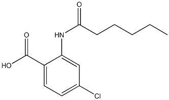 4-chloro-2-hexanamidobenzoic acid 结构式