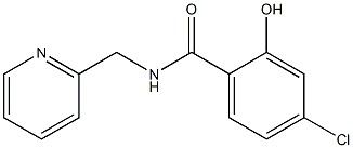 4-chloro-2-hydroxy-N-(pyridin-2-ylmethyl)benzamide 结构式