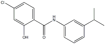 4-chloro-2-hydroxy-N-[3-(propan-2-yl)phenyl]benzamide 结构式