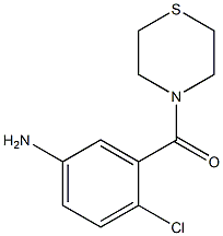 4-chloro-3-(thiomorpholin-4-ylcarbonyl)aniline 结构式