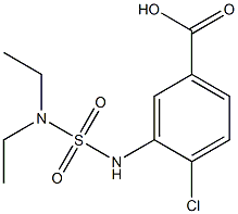4-chloro-3-[(diethylsulfamoyl)amino]benzoic acid 结构式