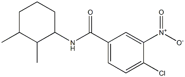 4-chloro-N-(2,3-dimethylcyclohexyl)-3-nitrobenzamide 结构式