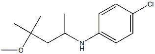 4-chloro-N-(4-methoxy-4-methylpentan-2-yl)aniline 结构式