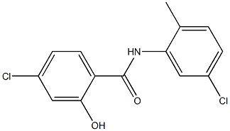 4-chloro-N-(5-chloro-2-methylphenyl)-2-hydroxybenzamide 结构式