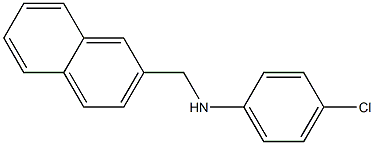 4-chloro-N-(naphthalen-2-ylmethyl)aniline 结构式