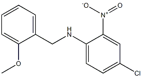 4-chloro-N-[(2-methoxyphenyl)methyl]-2-nitroaniline 结构式