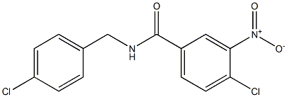 4-chloro-N-[(4-chlorophenyl)methyl]-3-nitrobenzamide 结构式