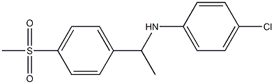 4-chloro-N-[1-(4-methanesulfonylphenyl)ethyl]aniline 结构式