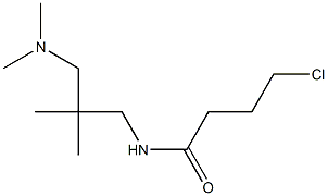 4-chloro-N-{2-[(dimethylamino)methyl]-2-methylpropyl}butanamide 结构式