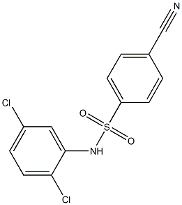 4-cyano-N-(2,5-dichlorophenyl)benzene-1-sulfonamide 结构式