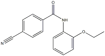 4-cyano-N-(2-ethoxyphenyl)benzamide 结构式