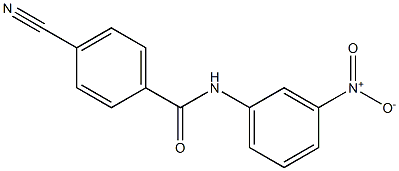4-cyano-N-(3-nitrophenyl)benzamide 结构式