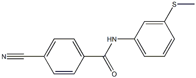 4-cyano-N-[3-(methylthio)phenyl]benzamide 结构式