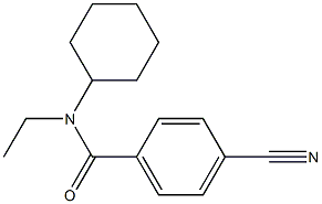 4-cyano-N-cyclohexyl-N-ethylbenzamide 结构式