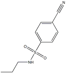 4-cyano-N-propylbenzenesulfonamide 结构式
