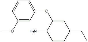 4-ethyl-2-(3-methoxyphenoxy)cyclohexanamine 结构式