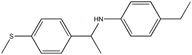 4-ethyl-N-{1-[4-(methylsulfanyl)phenyl]ethyl}aniline 结构式