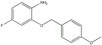 4-fluoro-2-[(4-methoxyphenyl)methoxy]aniline 结构式