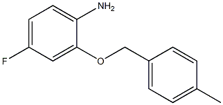 4-fluoro-2-[(4-methylbenzyl)oxy]aniline 结构式