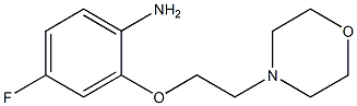 4-fluoro-2-[2-(morpholin-4-yl)ethoxy]aniline 结构式