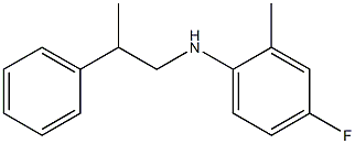 4-fluoro-2-methyl-N-(2-phenylpropyl)aniline 结构式