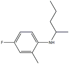 4-fluoro-2-methyl-N-(pentan-2-yl)aniline 结构式