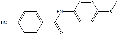 4-hydroxy-N-[4-(methylsulfanyl)phenyl]benzamide 结构式