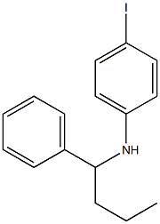 4-iodo-N-(1-phenylbutyl)aniline 结构式