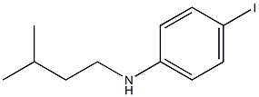 4-iodo-N-(3-methylbutyl)aniline 结构式