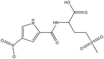 4-methanesulfonyl-2-[(4-nitro-1H-pyrrol-2-yl)formamido]butanoic acid 结构式