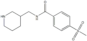 4-methanesulfonyl-N-(piperidin-3-ylmethyl)benzamide 结构式