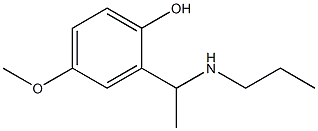 4-methoxy-2-[1-(propylamino)ethyl]phenol 结构式