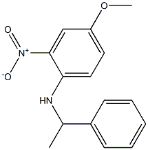 4-methoxy-2-nitro-N-(1-phenylethyl)aniline 结构式
