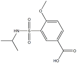 4-methoxy-3-(propan-2-ylsulfamoyl)benzoic acid 结构式
