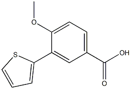 4-methoxy-3-thien-2-ylbenzoic acid 结构式