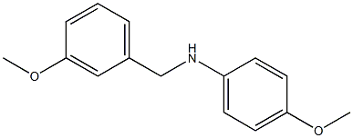 4-methoxy-N-[(3-methoxyphenyl)methyl]aniline 结构式