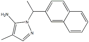 4-methyl-1-[1-(naphthalen-2-yl)ethyl]-1H-pyrazol-5-amine 结构式