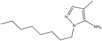 4-methyl-1-octyl-1H-pyrazol-5-amine 结构式