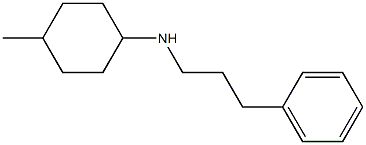 4-methyl-N-(3-phenylpropyl)cyclohexan-1-amine 结构式