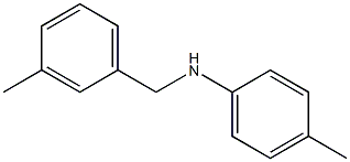 4-methyl-N-[(3-methylphenyl)methyl]aniline 结构式