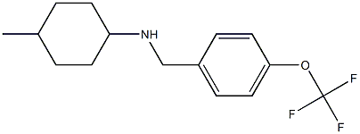 4-methyl-N-{[4-(trifluoromethoxy)phenyl]methyl}cyclohexan-1-amine 结构式