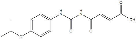 4-oxo-4-({[4-(propan-2-yloxy)phenyl]carbamoyl}amino)but-2-enoic acid 结构式