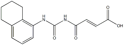 4-oxo-4-[(5,6,7,8-tetrahydronaphthalen-1-ylcarbamoyl)amino]but-2-enoic acid 结构式