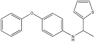 4-phenoxy-N-[1-(thiophen-2-yl)ethyl]aniline 结构式