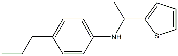 4-propyl-N-[1-(thiophen-2-yl)ethyl]aniline 结构式