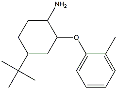 4-tert-butyl-2-(2-methylphenoxy)cyclohexan-1-amine 结构式
