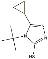 4-tert-butyl-5-cyclopropyl-4H-1,2,4-triazole-3-thiol 结构式