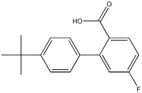 4'-tert-butyl-5-fluoro-1,1'-biphenyl-2-carboxylic acid 结构式